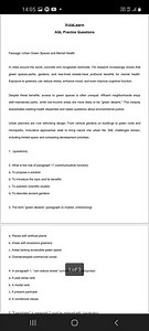 What is the role of paragraph 1? (communicative function)a. To... | Filo