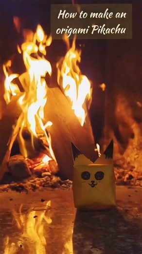 DIY Pikachu origami