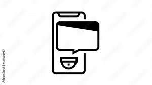 Home Security Device Icon Animation Motion Sensor And Cctv Camera, Alarm Siren And Lock With Password Home Security And Protect Equipment