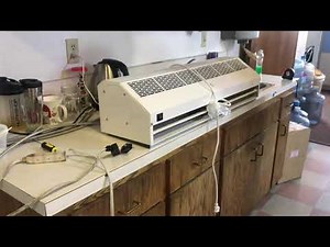 How to install air curtain machine door switch