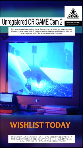 You hold a look button (like in Shadow of the Collosus) to hear the thing which calls in the distance. This tells you where the level exit is :))) Wishlist: https://store.steampowered.com/app/3695930/Penguin_Colony/ #lovecraft #weirdfiction #indiedev #gamedev #crt #playstation2 #gamecube