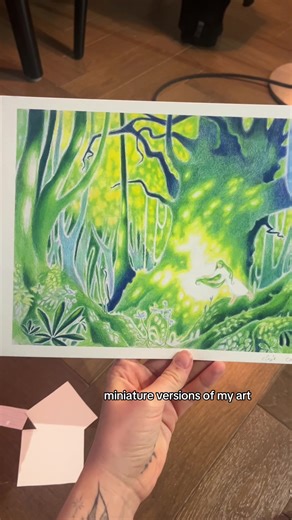 spending the morning before my shift at work by sending out prints is so wonderful and makes me hopeful to one day be able to do this full time 🙏🏻❤️🐚