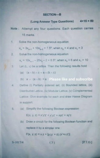 SDSUV Msc 1st sem. Mathematics(Discrete Structures) PYQ Paper-2024 #mscmath#pyq#imp.foryour#exam