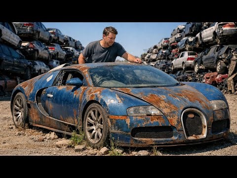 ASMR Car Restoration | 2008 Bugatti Veyron Full Rebuild from Disrepair to Looking New