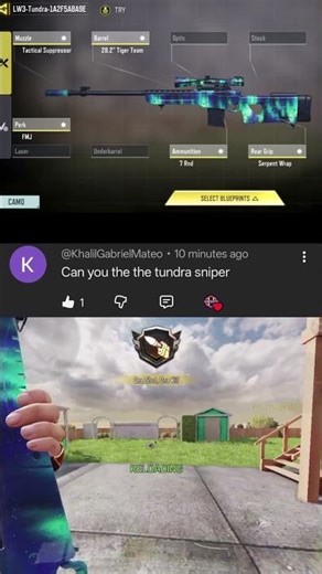 Best lw3 tundra gunsmith in cod mobile season 4 2026 #short #shorts #codm #furyharsh #shortsfeed