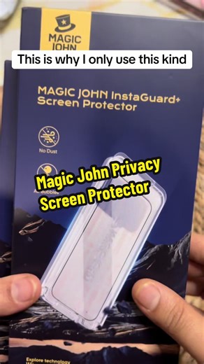 This privacy screen protector applies perfectly with no dust, no bubbles, and a clean finish every time. Keeps my screen protected and private while still looking crystal clear from the front. If you love satisfying installs, this one is it. #privacyscreen #screenprotector #phonescreen #tiktokshopcybermonday #TikTokshopBlackFriday