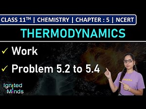 Class 11th Chemistry | Work | Problem 5.2 to 5.4 | Chapter 5 : Thermodynamics | NCERT