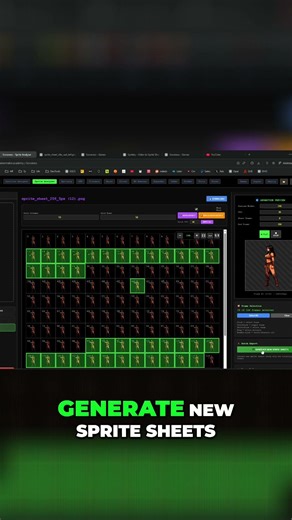 Unlock Epic Animations: Auto-Detect & Select Your Sprite Sheets FAST! #shorts