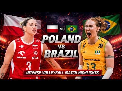 Poland vs Brazil Epic Volleyball Highlights | Women's VNL 2026