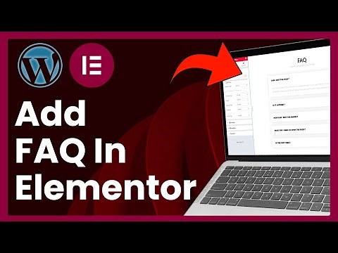 How To Add FAQ In WordPress Elementor (easy tutorial)