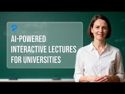 AI-Powered Interactive Lectures for Universities | Pitch Avatar in Education