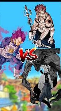 Vegita Vs Sukuna and Gojo #dragonball #vs #anime