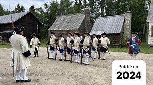 Une reconstitution historique au Site de la Nouvelle-France avant la réouverture