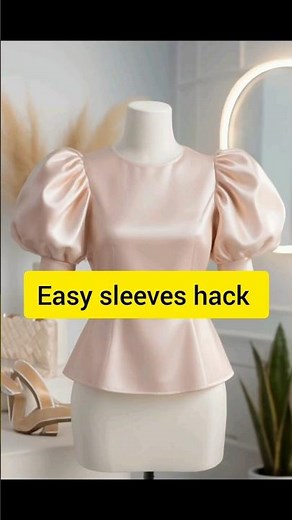 Easy Puff Sleeves DIY – Stunning hack Transformation in Minutes! #puffSleeve