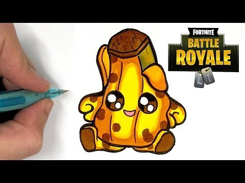 COMO DIBUJAR PODRIDO BANANA KAWAII SKIN FORTNITE