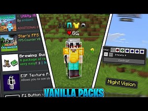 10 AWESOME VANILLA SURVIVAL Resource Packs for MCPE 1.21!