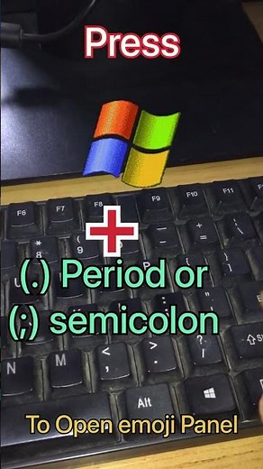 Shortcut keys to open emoji panel in window 10 #shorts #shortsvideo #viral #computershortcutkeys