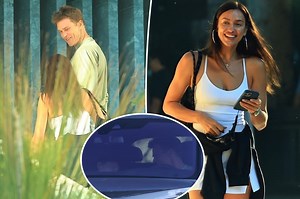Touchy-feely Tom Brady seen caressing Irina Shayk’s face after spending the night at his place