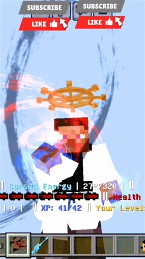 Reversal Technique Shoot up the classroom||Jujutsu Awakening Addon #minecraft #shorts #jujutsukaisen