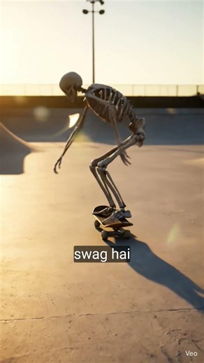 Skeleton Goes FULL PRO at the Skatepark 🛹💀