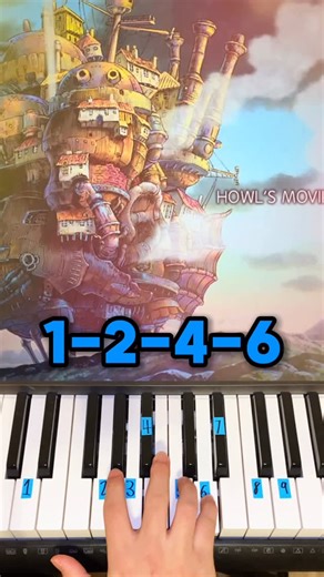 Straight To The Point Tutorials | Howl’s Moving Castle - Piano Tutorial #reels #piano #tutorial #pianolessons #studioghibli | Instagram
