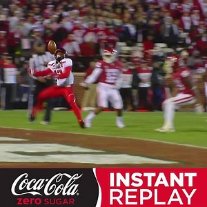 156K views · 555 reactions | What a juggling act! The receiver somehow came down with the TD in the Coca-Cola Instant Replay. | ESPN | Facebook