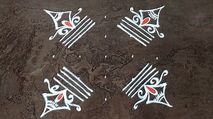 2K views · 25 reactions | 5x1 Dots Rangoli Designs  Easy Daily use...