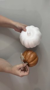 Quick & easy light up stacked pumpkins! | We Craft Around