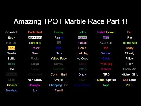 Amazing BFDI: TPOT Marble Race Part 1!!!