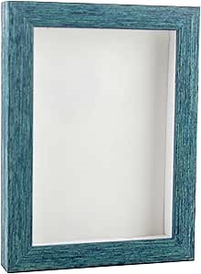 18x24 Shadow Box Frame Chalky Blue | 1" Depth of Usable Space| Vertical or Horizontal Display | Interior Size 18x24 or 24x18 Inches| UV Resistant Acrylic, Acid-Free Backing, Hangers | Made in USA