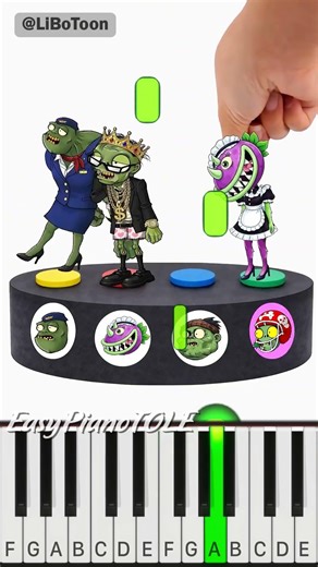 Zombies x Plants Unbox Challenge with Nurse Lily Pad, Wall nut & Artist Zombies - Piano Tutorial