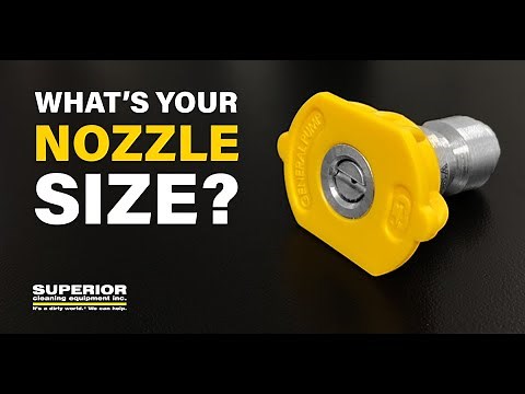 How To Choose The Right Nozzle Size For Your Pressure Washer