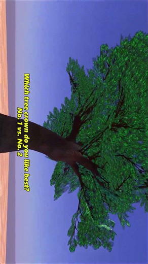 Gamedev Unity HDRP: Which tree crown do you like best?