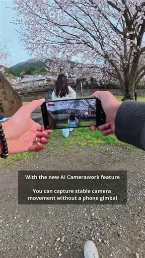 Put a spring in your step with AI Camerawork on #Xperia #Shorts 🌸