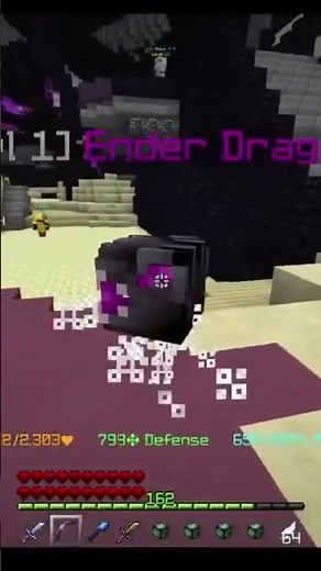 Dropping a Ender Dragon Pet #hypixelskyblock #hypixel #shorts #minecraft