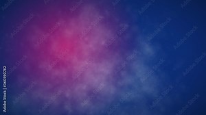 Blue Red Continual Smoke Background 4K Loop features a red to blue gradient background with smoke or mist continually moving toward the viewer in a loop.