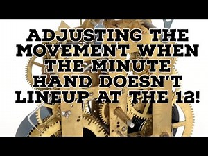 Clock Tip! Making an adjustment on when the minute hand inside the movement!