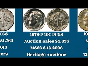 Most valuable Roosevelt Dimes: 1975 - 1982 | Sold at Ebay Auctions