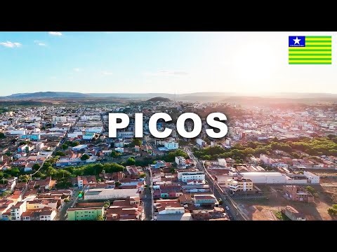 Cidade de Picos, Piauí - Vista Aérea/Vista de Cima - ULTRA HD - Imagens de Drone
