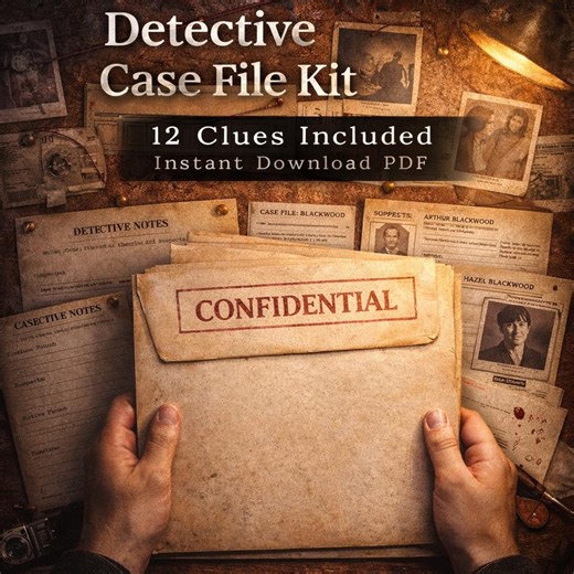 Printable Murder Mystery Game Kit | Detective Case File | Party Investigation Game | Clue Solving Puzzle | Instant Download PDF - Etsy Canada
