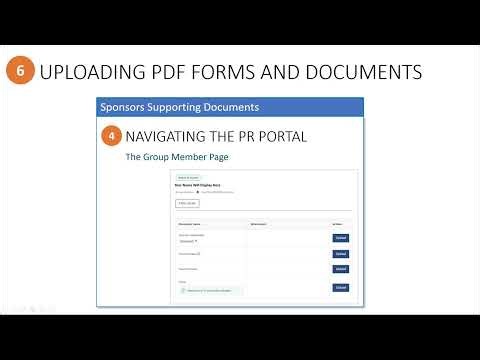 Step 6 - Uploading PDF Forms and Supporting Documents