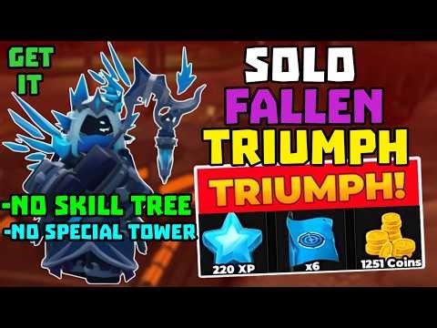 SOLO Fallen Wrecked Battlefield 2 Triumph with Medic + No Skill Tree | TDS Tower Defense Simulator