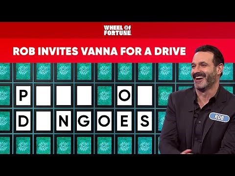 Rob Wins a Car and Invites Vanna for a Drive! | Wheel of Fortune
