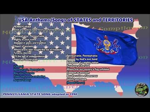 Pennsylvania State Song PENNSYLVANIA with music, vocal and lyrics