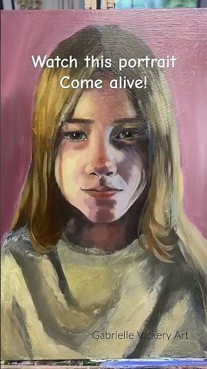 Portrait painting timelapse - watch the layers come alive!