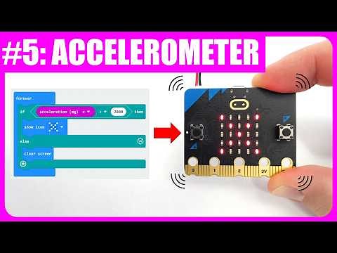 How to use accelerometer with micro:bit | Tutorial #5