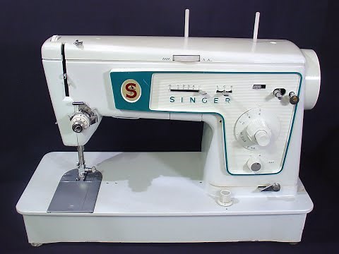 Singer 467 sewing machine slideshow and sewing test