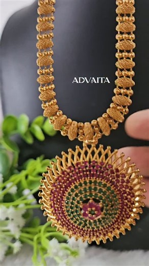 724 reactions · 12 shares | Best Seller Premium Pendent Chains Collections [Pendent Chain, Ruby Pendent Chain, Necklace designs ] | Advaita - Handcrafted Jewellery | Facebook