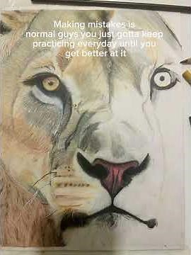 Recent tutorial on how to draw hyper realistic lion #art #fyp #trending #tutorial #shorts #artist