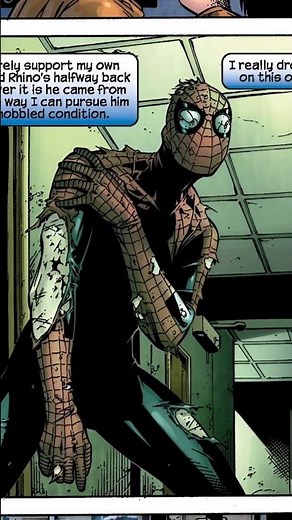 Rhino almost kills Spider-Man...